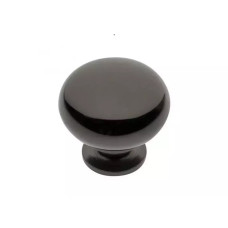 GS-BERGA-1-12 Ручка кнопка GTV BERGAMO d 32 мм Чорний хром