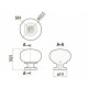  GS-BERGA-1-20M Ручка  кнопка GTV BERGAMO d=32мм Чорний матовий 