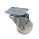 KM-A035MM-00 Ролик меблевий  GTV KMA d =35 мм з площадкою Прозорий 