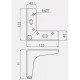 NM-STGY135-100-01 Опора  GTV STGC H-100 мм Хром 