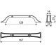 Ручка скоба Gamet UR38-0128-G0035 Античная бронза