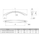 Ручка скоба GIFF US2604/128 Хром