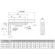 Консоль декоративная GIFF L=185*115 мм Белая