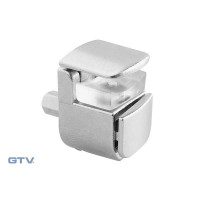 PP-GL-E410-01 Полицетримач GTV для скляних полиць E410 Хром