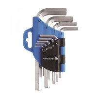 HT1W802 Ключі шестигранні HOGERT комплект 9 шт