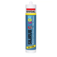 Герметик SILIRUB  COLOR  Ral.7022  умбра сіра 300 мл. (силікон)  SOUDAL