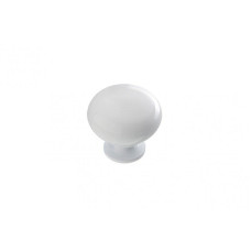 GS-BERGA-1-10 Ручка кнопка  GTV BERGAMO d 32мм  Біла глянцева 