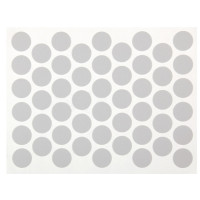 Заглушка конфирмата самоклеящаяся Weiss d=14 Серая 288 (50 шт)